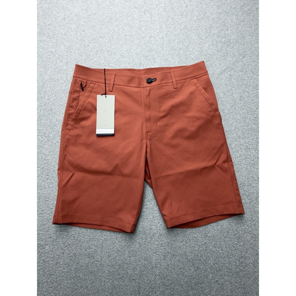 Public Rec Workday Shorts Mens‎ 28 Rust Chino Orange Stretch 9 Inseam